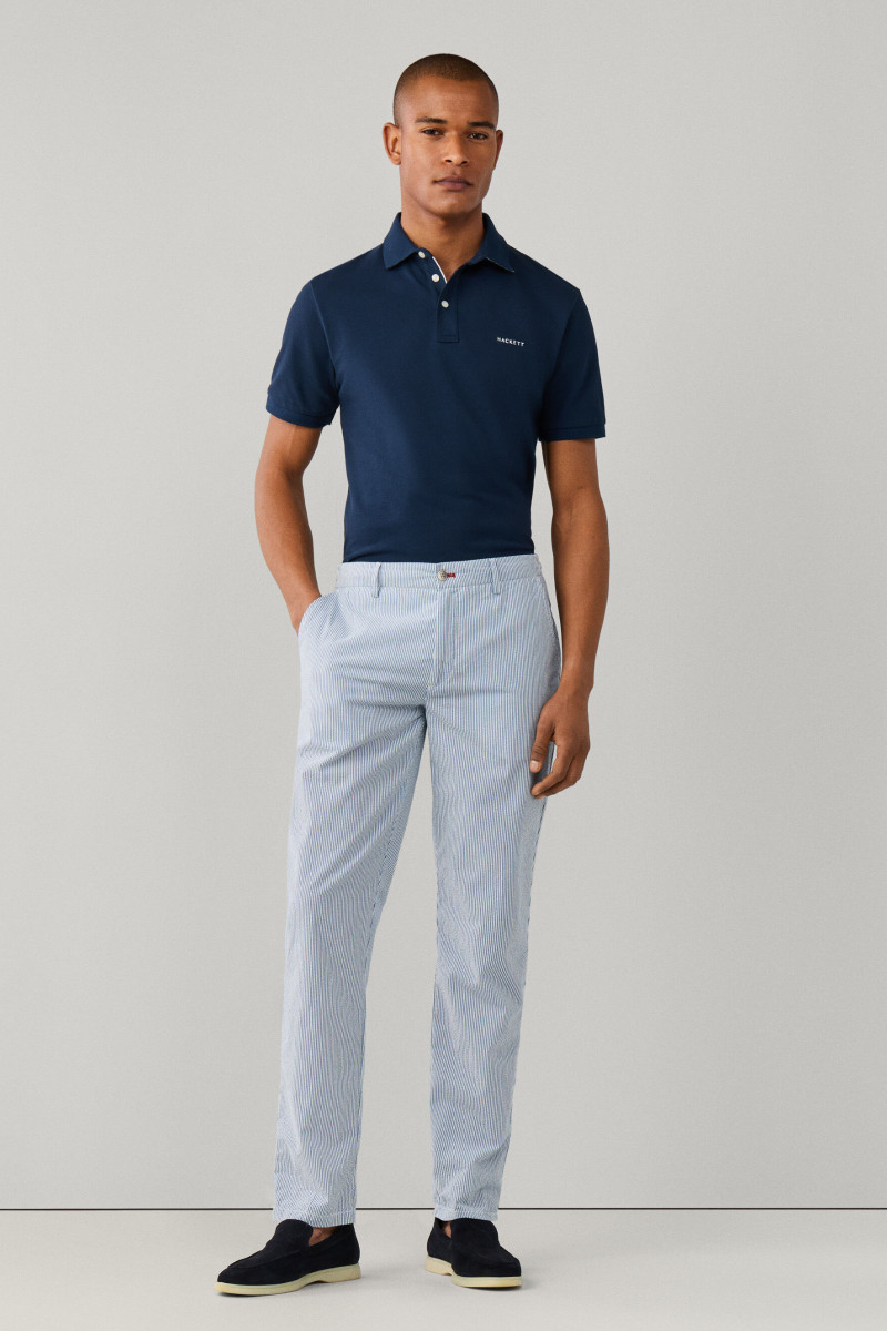 Nohavice Hackett London Finestrp Trs Naval Blue