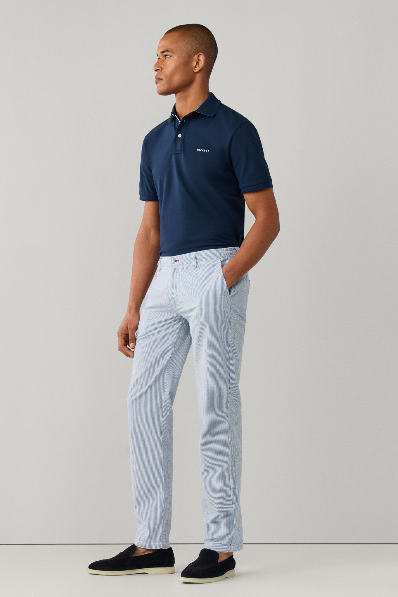 Nohavice Hackett London Finestrp Trs Naval Blue