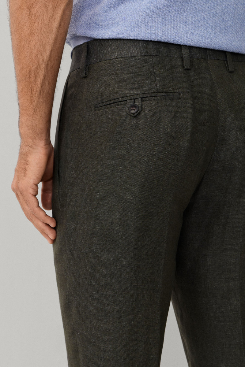 Nohavice Hackett London Lin Delave Hpsack Trs Khaki Green