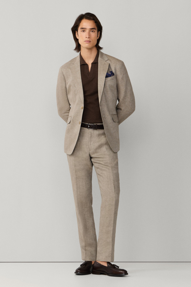 Nohavice Hackett London Lin Delave Hpsack Trs Taupe Beige
