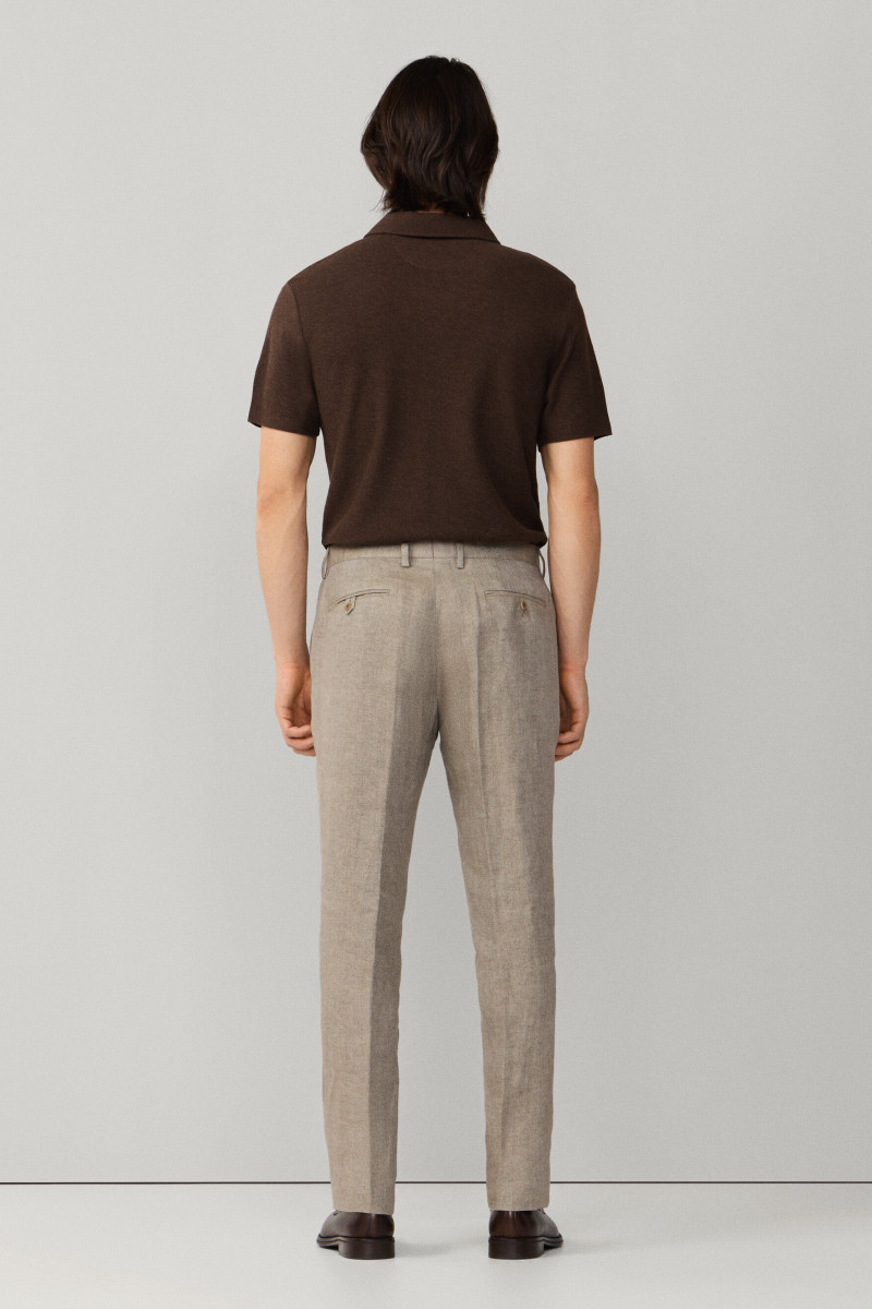 Nohavice Hackett London Lin Delave Hpsack Trs Taupe Beige