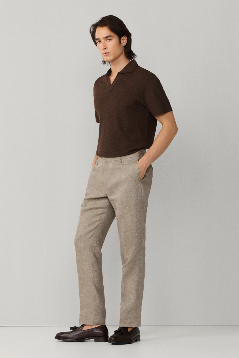 Nohavice Hackett London Lin Delave Hpsack Trs Taupe Beige