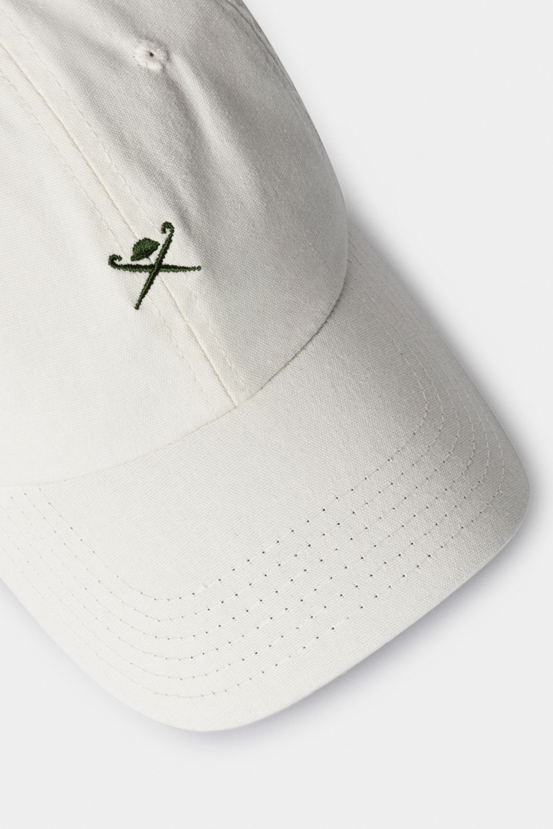 Šiltovka Hackett London Washed Brolly Cap Off White