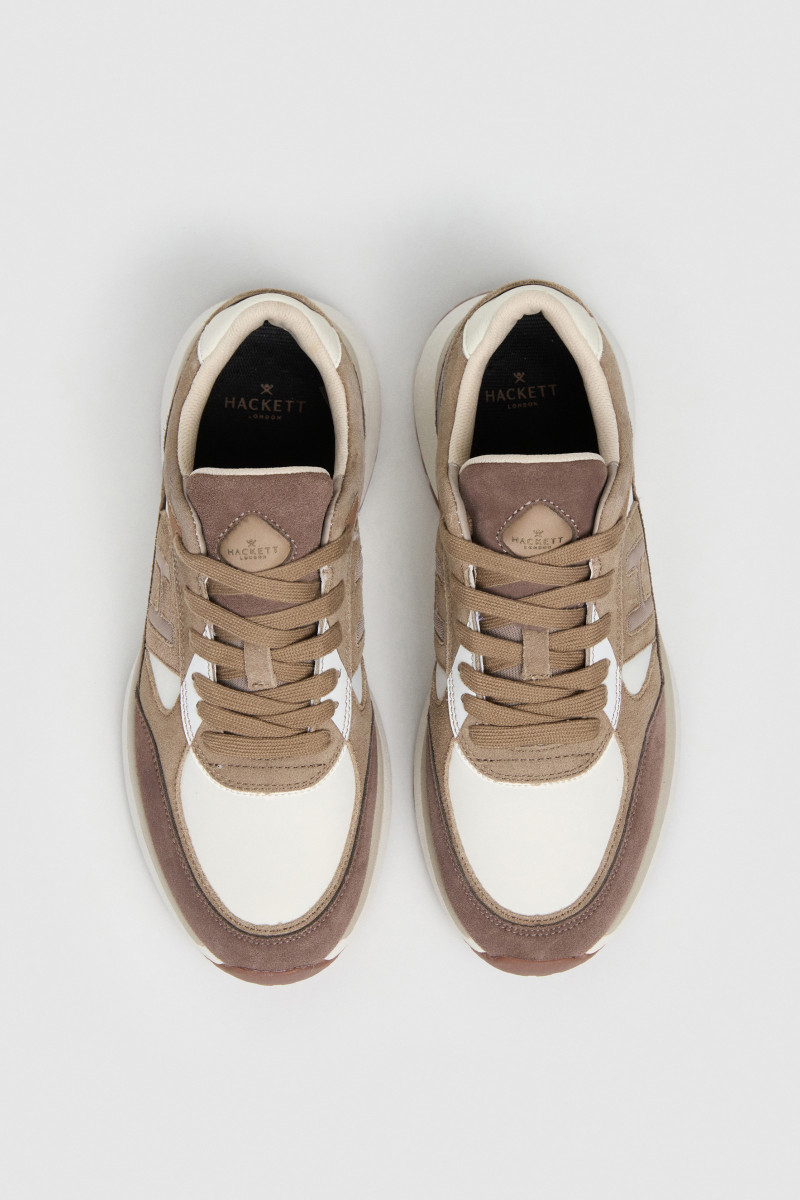 Tenisky Hackett London Otto Run Sand Beige