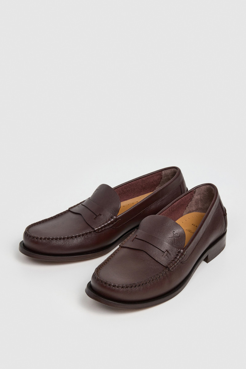 Poltopánky Hackett London Chesfield Nap Thorn Brown