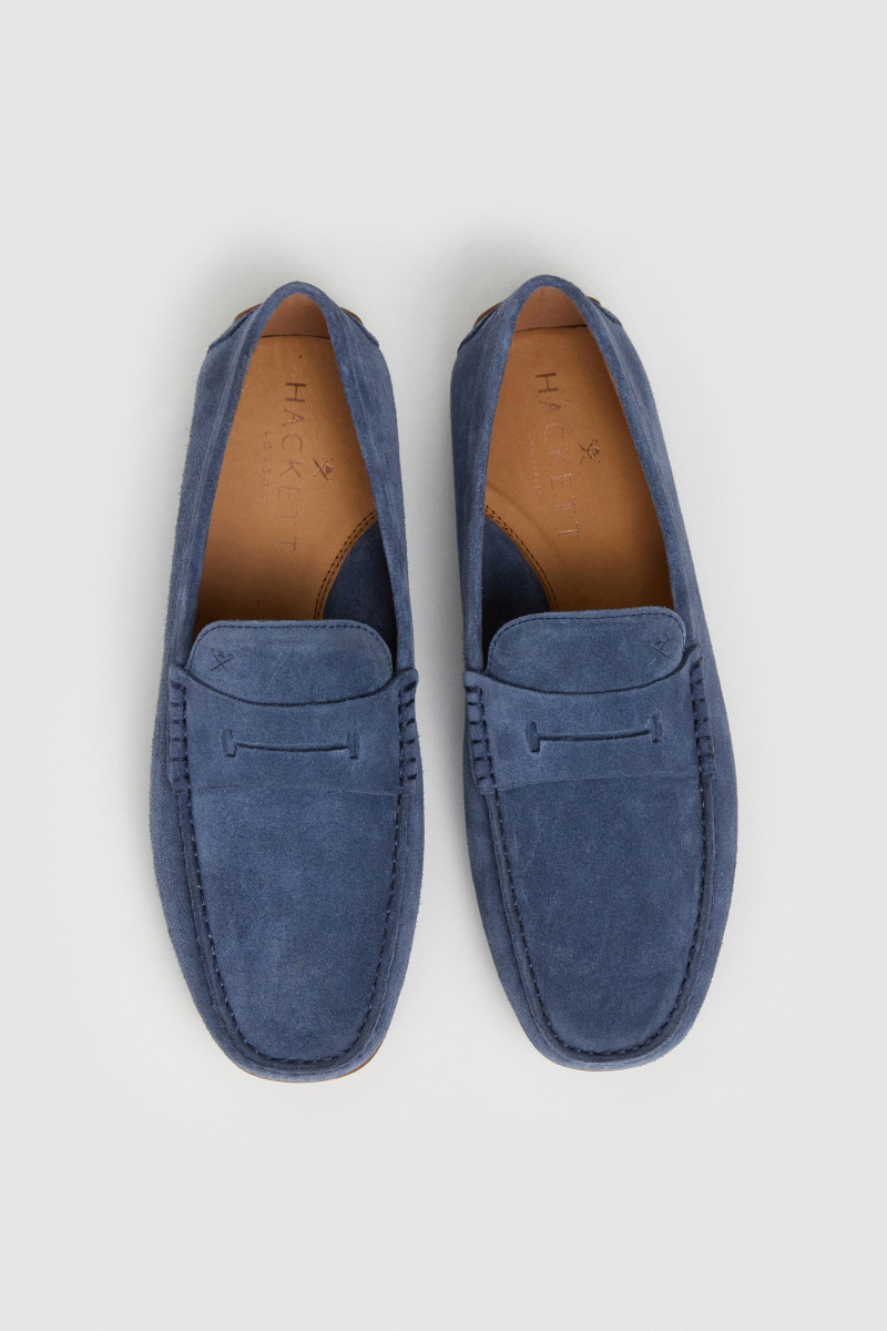 Mokasíny Hackett London Driver Saddle Summer Blue
