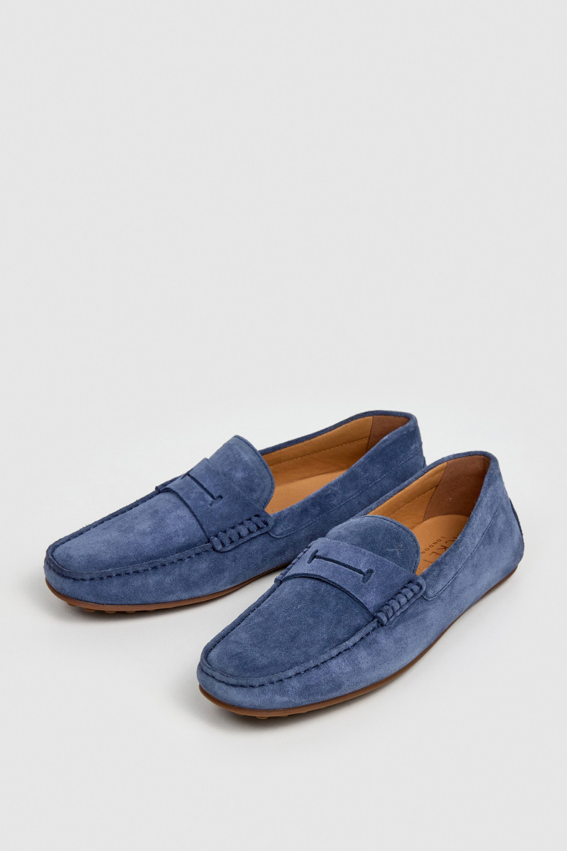 Mokasíny Hackett London Driver Saddle Summer Blue