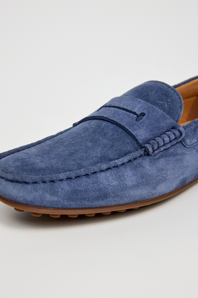 Mokasíny Hackett London Driver Saddle Summer Blue