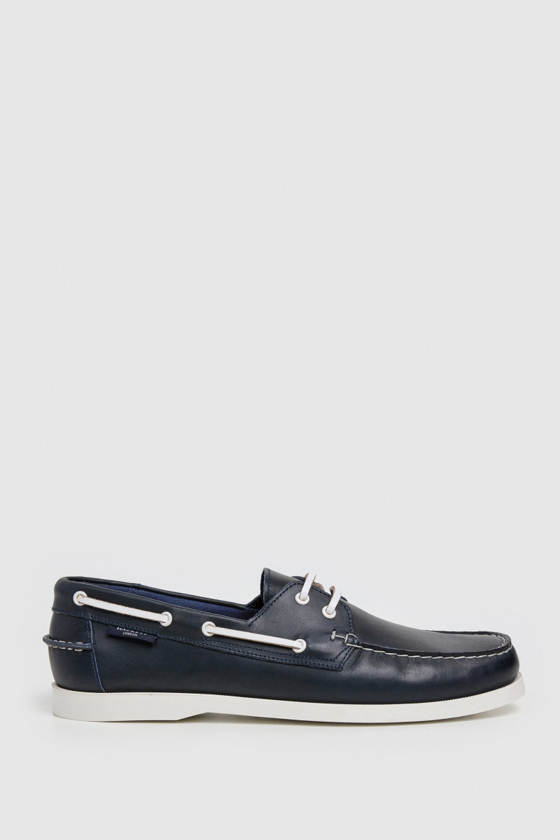 Mokasíny Hackett London Deck One Marine Blue