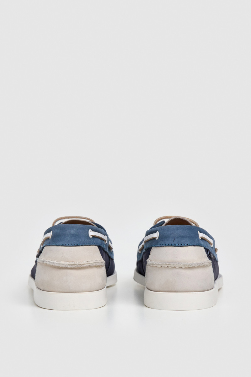 Mokasíny Hackett London Deck Mix Marine Blue