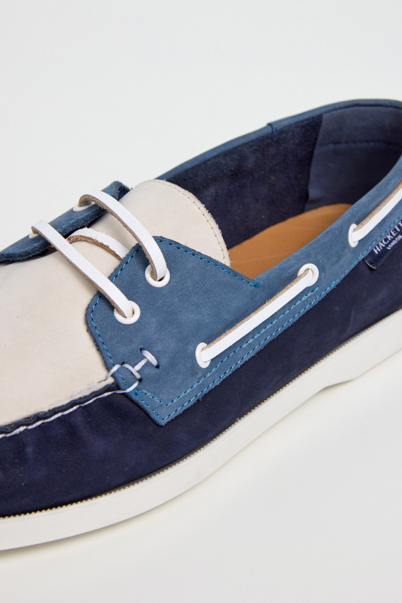 Mokasíny Hackett London Deck Mix Marine Blue