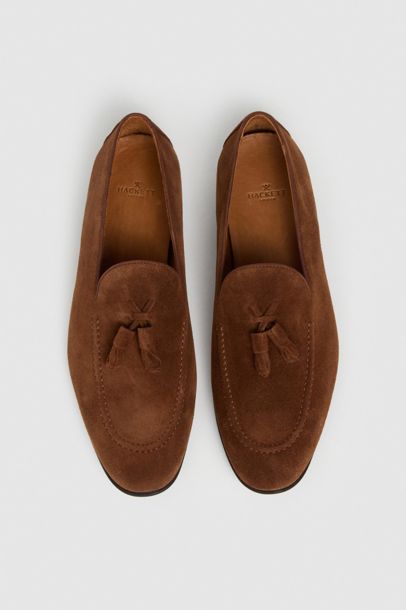 Poltopánky Hackett London Regal Tassel Thorn Brown