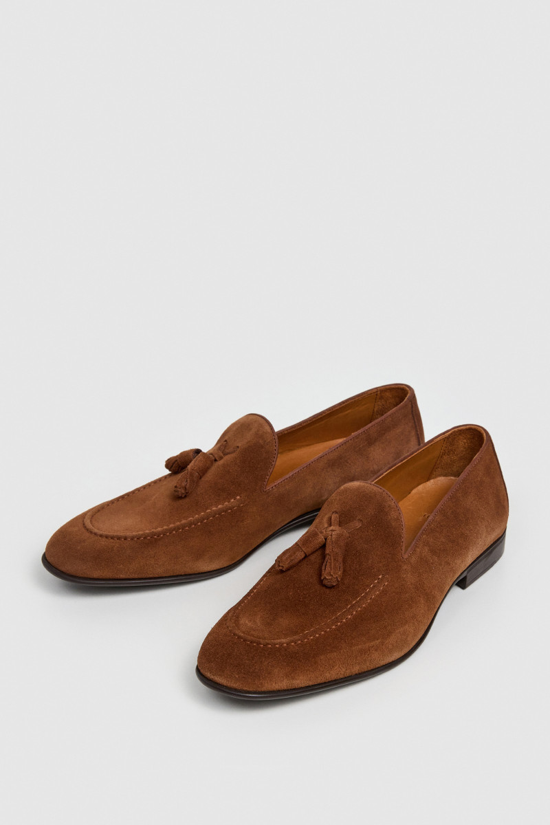 Poltopánky Hackett London Regal Tassel Thorn Brown