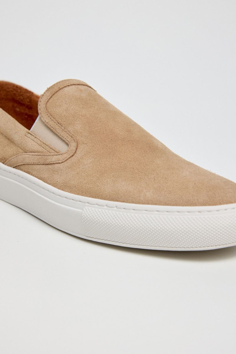 Tenisky Hackett London Idol Slip On Stone Beige