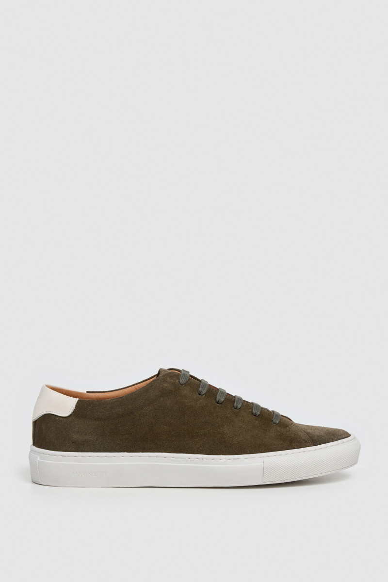 Tenisky Hackett London Idol Soft Khaki Green