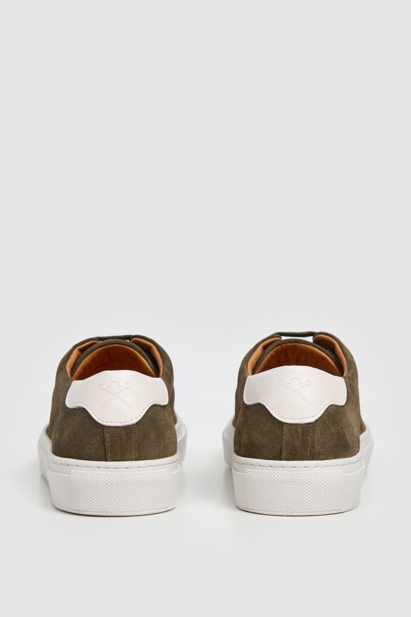 Tenisky Hackett London Idol Soft Khaki Green