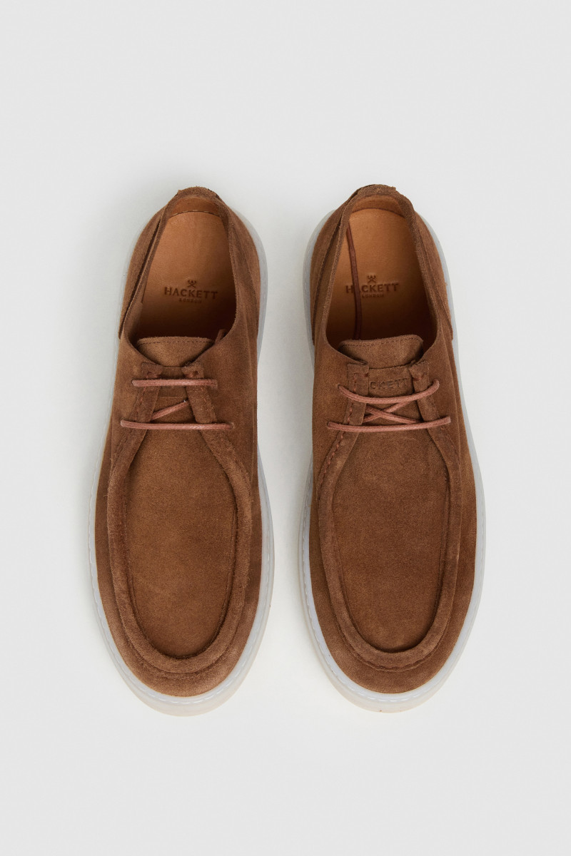 Tenisky Hackett London Wallabe Nut Brown