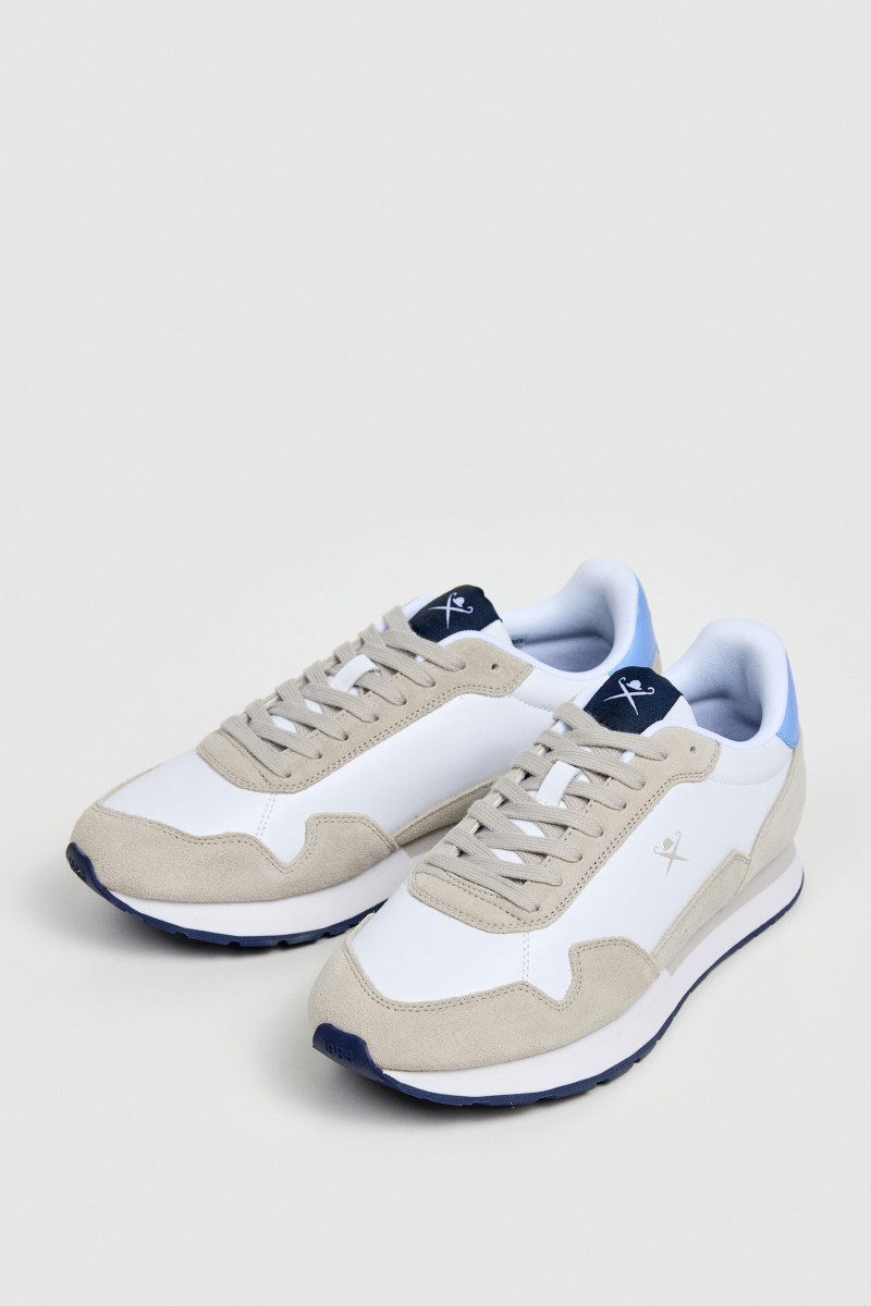 Tenisky Hackett London Vector Plain White