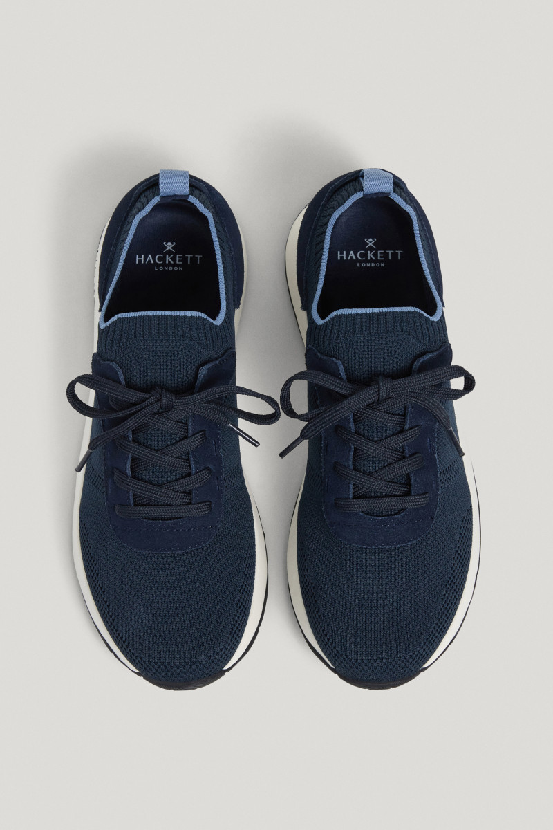 Tenisky Hackett London H-Runner Knit Navy