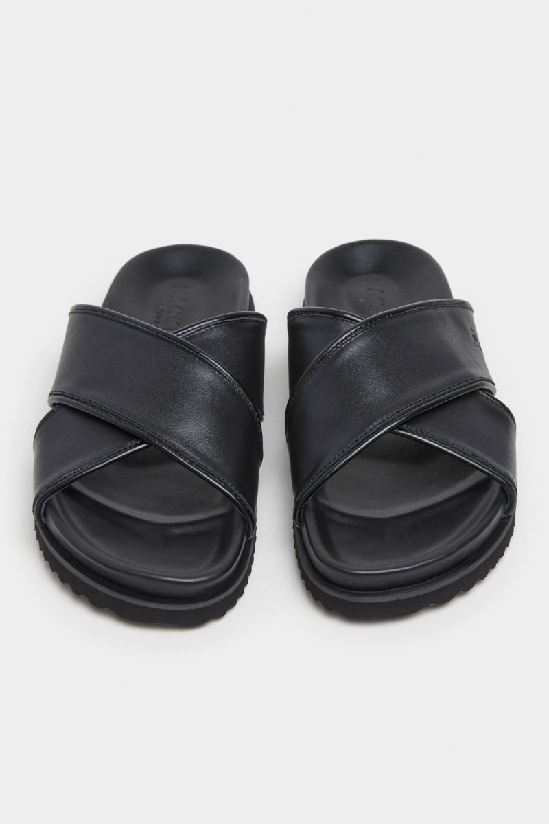 Šľapky Hackett London Mikonos Crossover Black