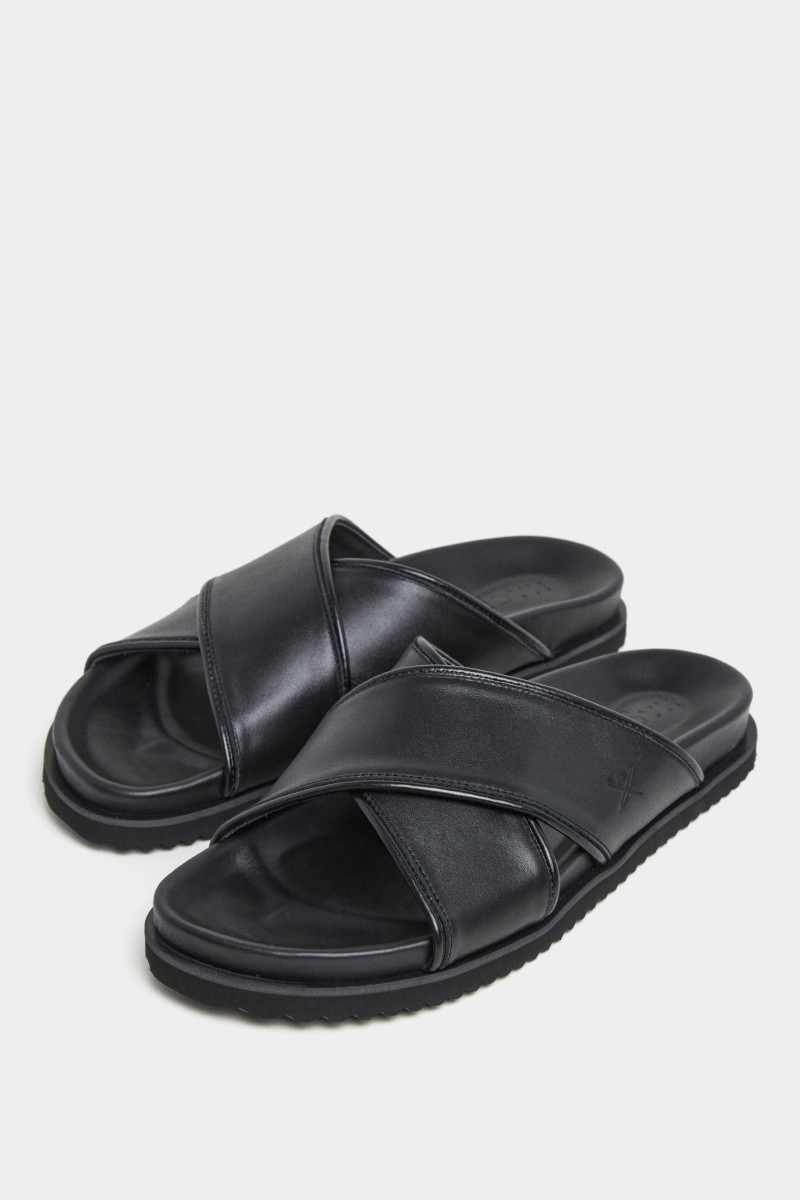 Šľapky Hackett London Mikonos Crossover Black