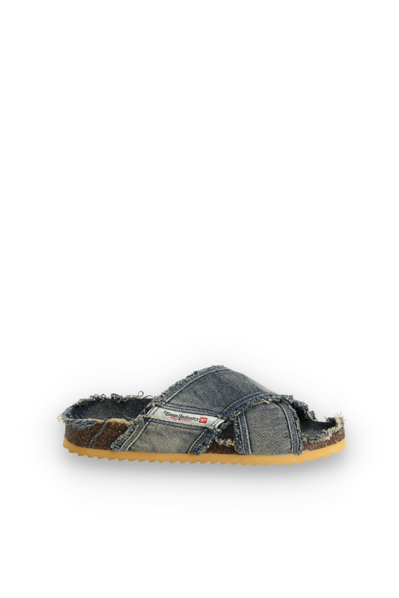 Šľapky Diesel Woodstock D-Woodstock-Sa-Cross W Sandals Blue Denim