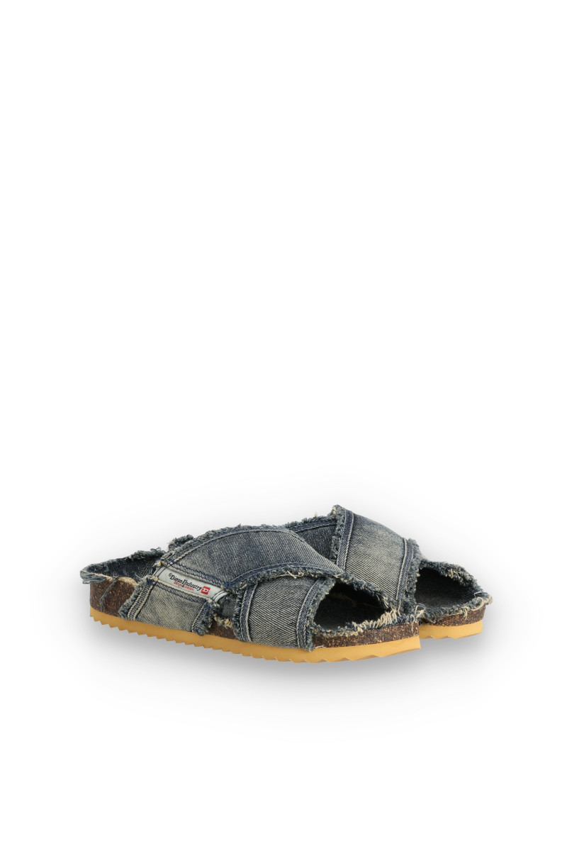 Šľapky Diesel Woodstock D-Woodstock-Sa-Cross W Sandals Blue Denim