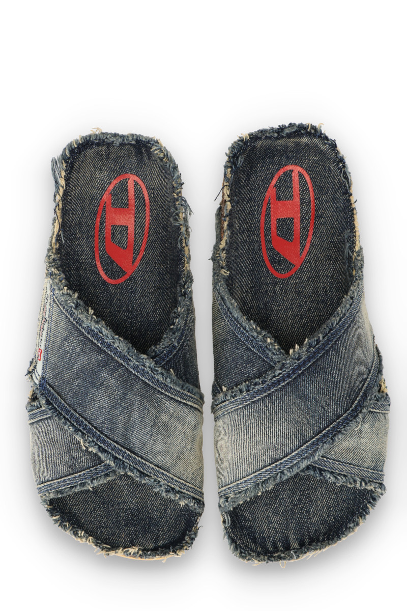 Šľapky Diesel Woodstock D-Woodstock-Sa-Cross W Sandals Blue Denim