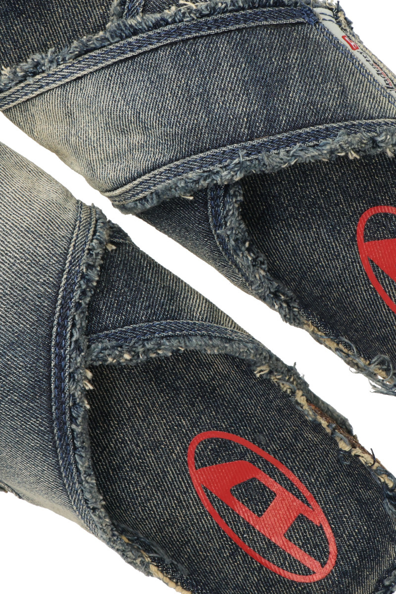Šľapky Diesel Woodstock D-Woodstock-Sa-Cross W Sandals Blue Denim