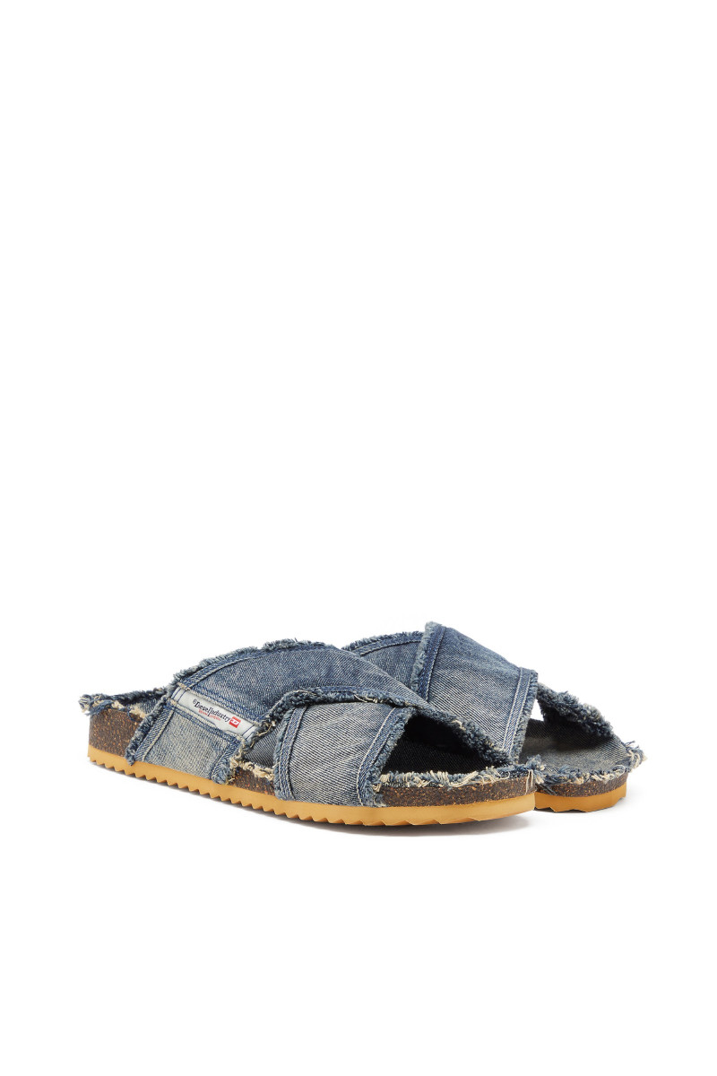 Šľapky Diesel Woodstock D-Woodstock Cross Sandals Blue Denim