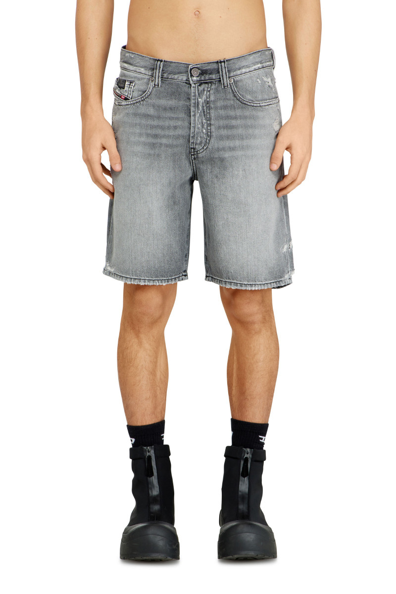 Šortky Diesel Regular-Short Shorts Black/Denim