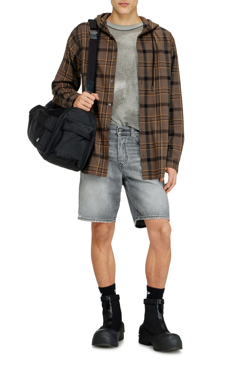 Šortky Diesel Regular-Short Shorts Black/Denim