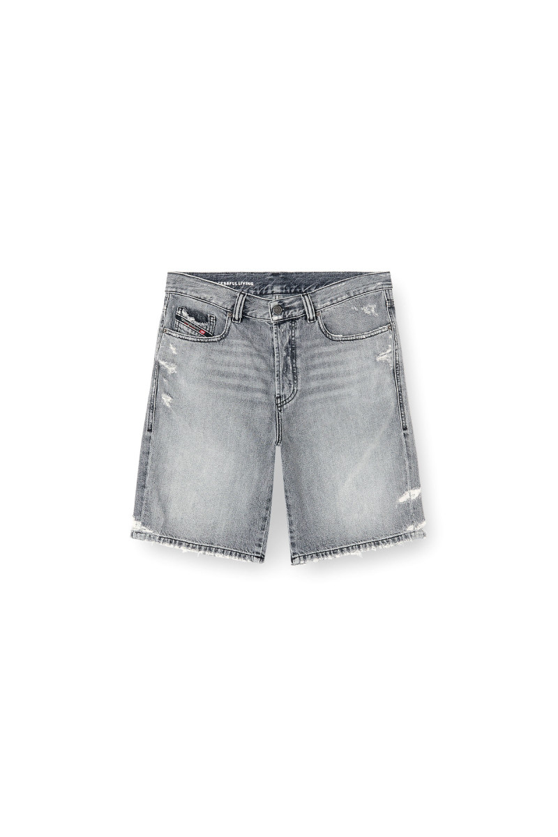 Šortky Diesel Regular-Short Shorts Black/Denim