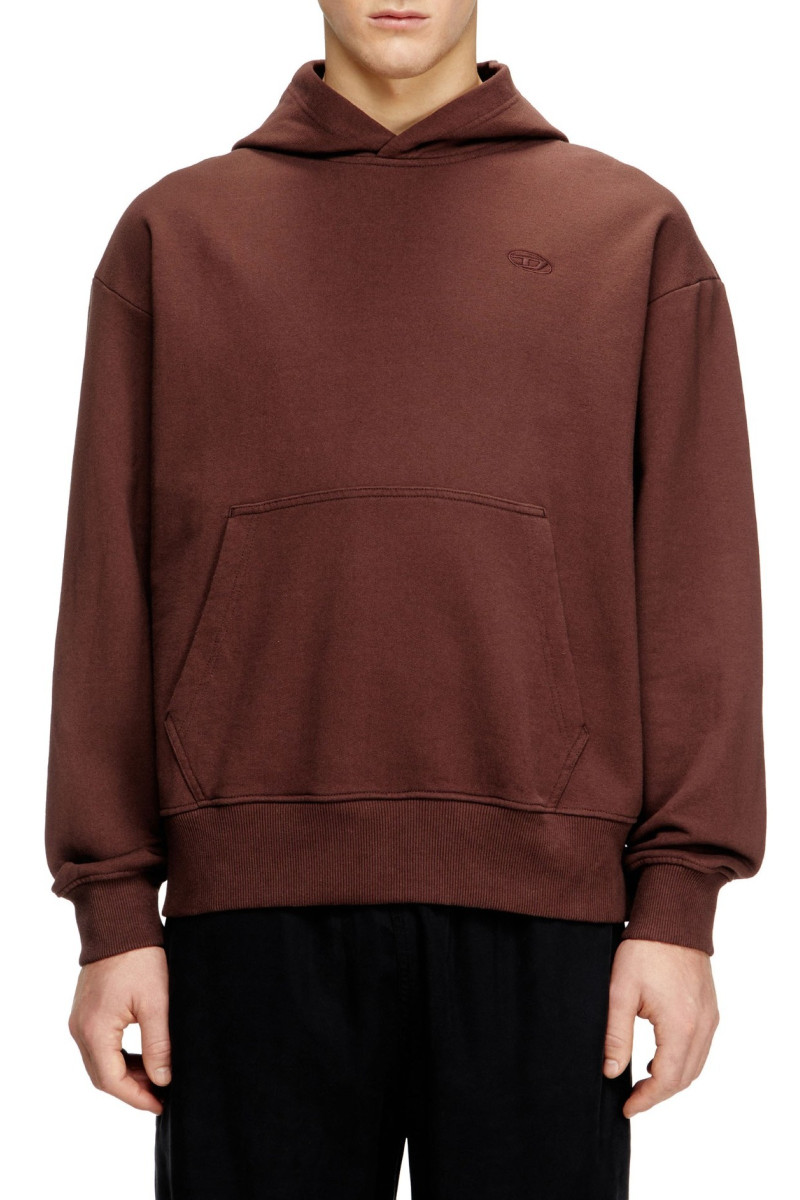 Mikina Diesel S-Macs-Hood-Megoval-D Sweat-Shirt Puce