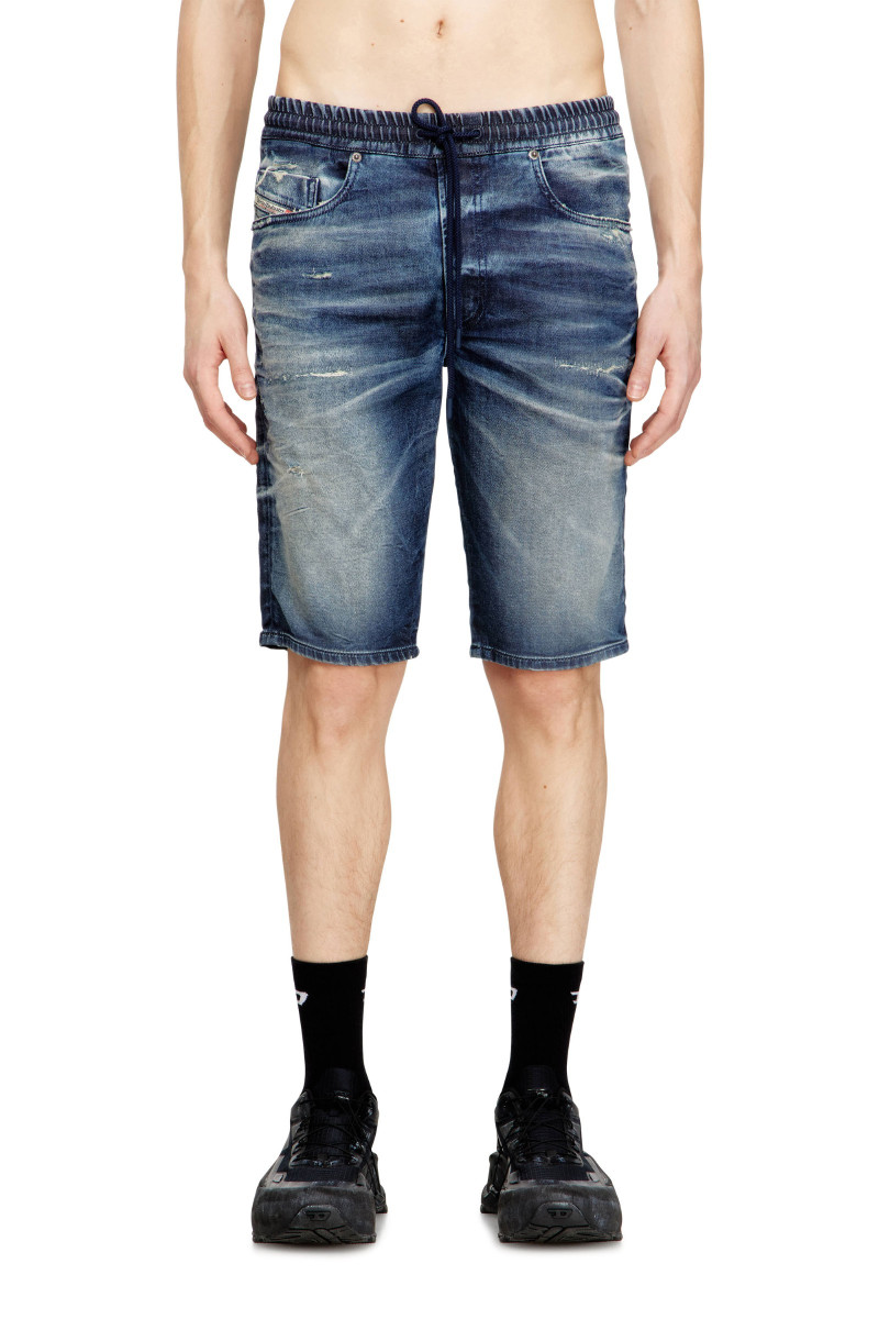 Šortky Diesel 2033 D-Krooley-Short Jogg Shorts Denim