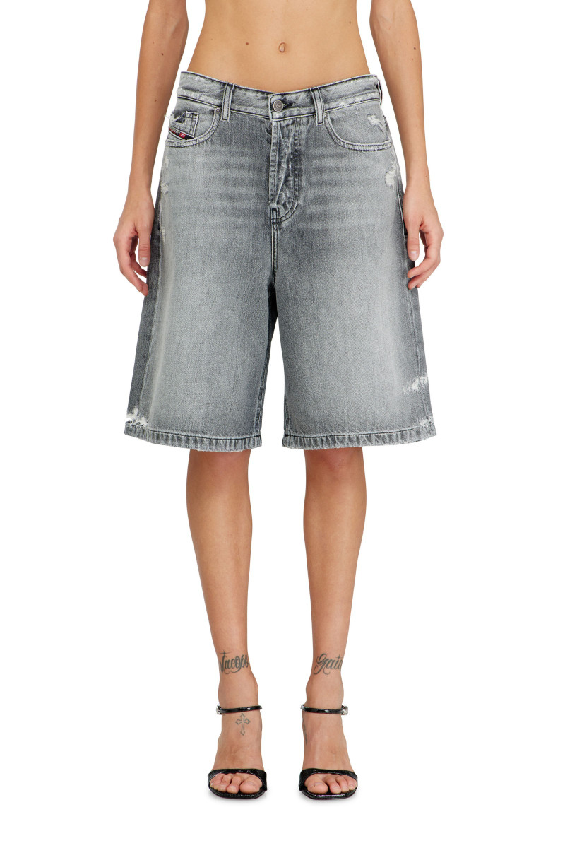 Šortky Diesel De-Sire-Short Shorts Black/Denim