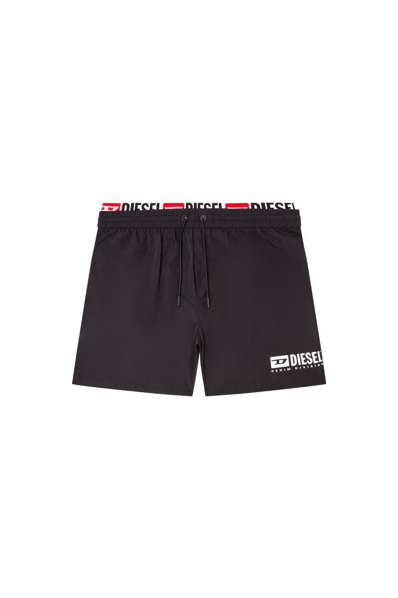 Fürdőruha Diesel Visper-41-D-Core Boxer-Shorts Black/White