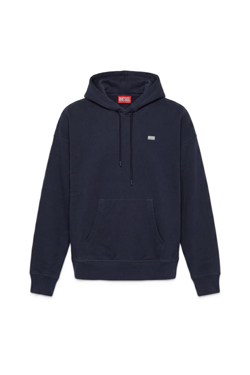 Mikina Diesel S-Rob-Hood-R1 Sweat-Shirt Total Eclipse