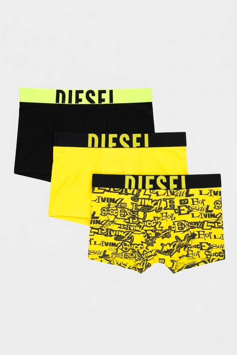 Alsónemű Diesel Damien-D-Pop-3Pack-40 Boxer-Shorts Yellow