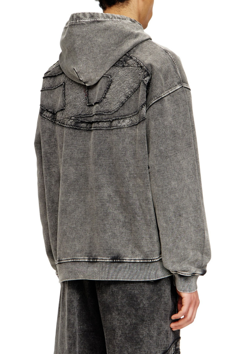 Mikina Diesel S-Boxt-Hood-Den Sweat-Shirt Black