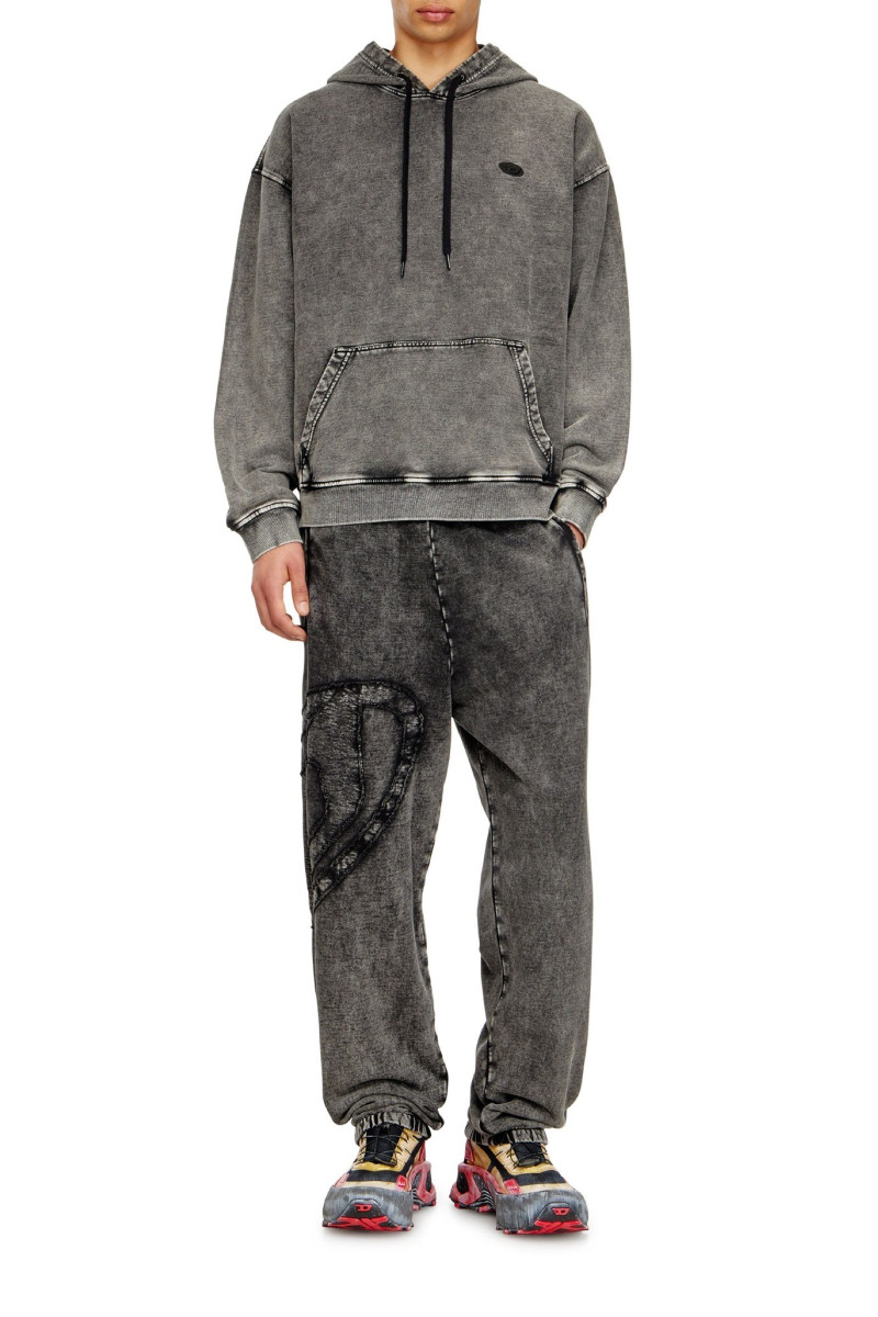 Mikina Diesel S-Boxt-Hood-Den Sweat-Shirt Black