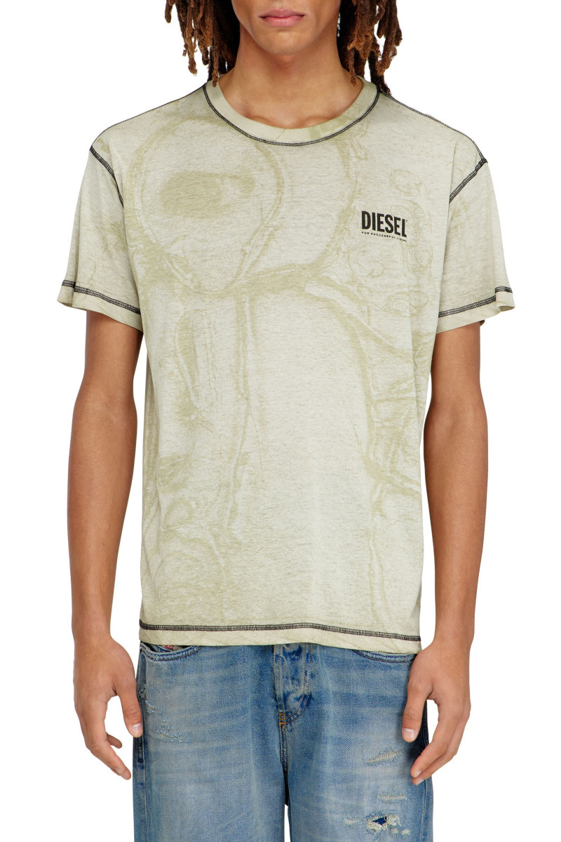 Tričko Diesel T-Norm-V15 T-Shirt Light Grey