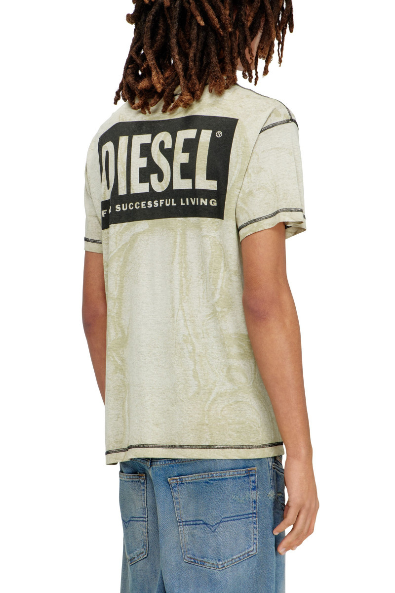 Tričko Diesel T-Norm-V15 T-Shirt Light Grey
