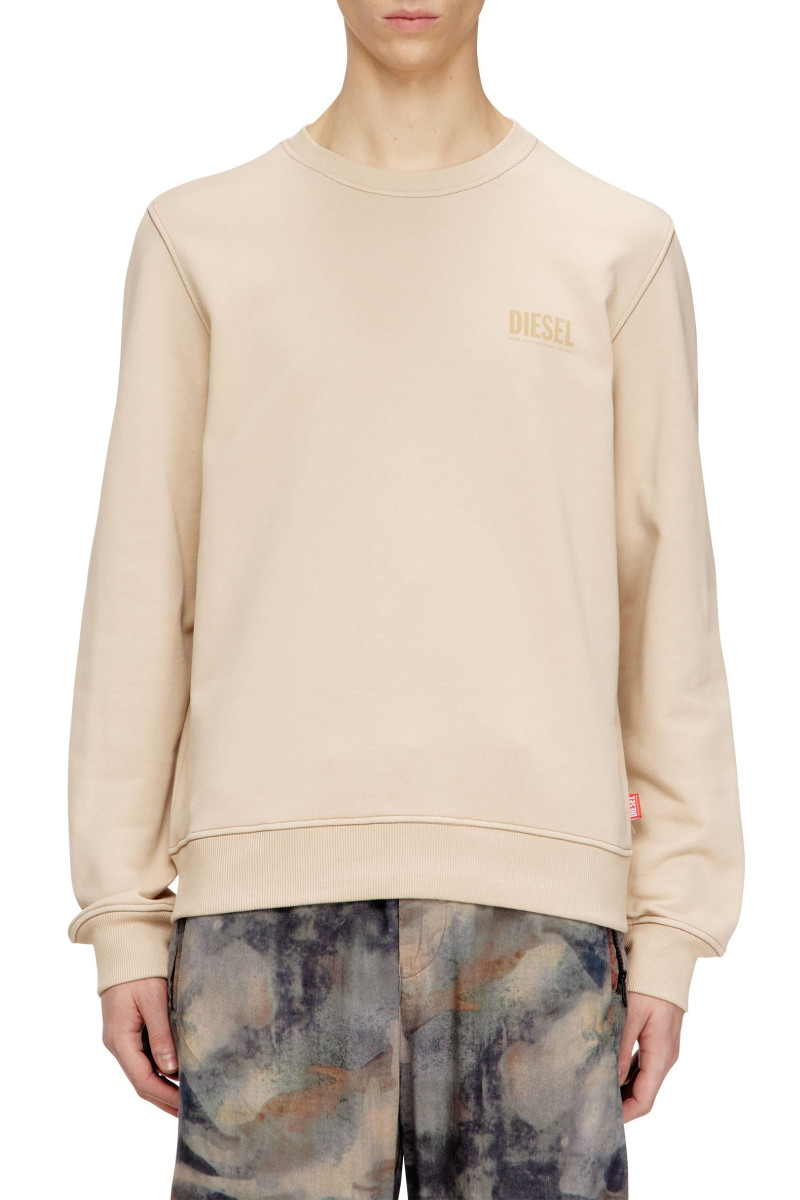 Mikina Diesel S-Ginn-V1 Sweat-Shirt Oxford Tan