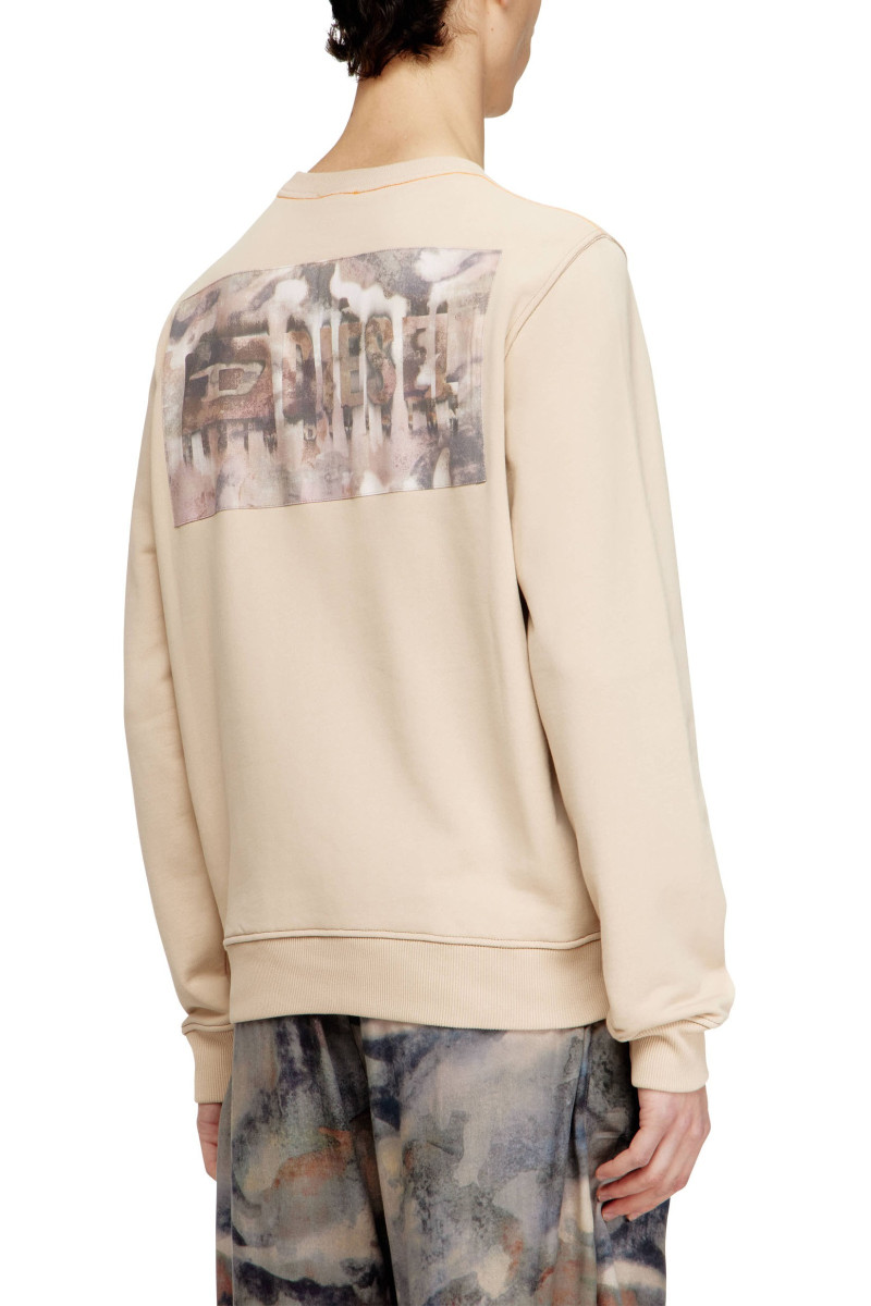 Mikina Diesel S-Ginn-V1 Sweat-Shirt Oxford Tan