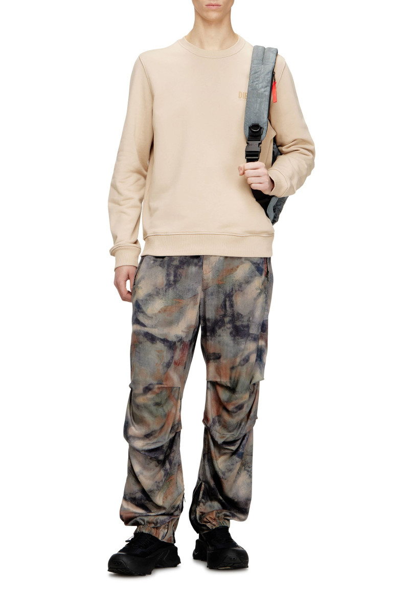 Mikina Diesel S-Ginn-V1 Sweat-Shirt Oxford Tan