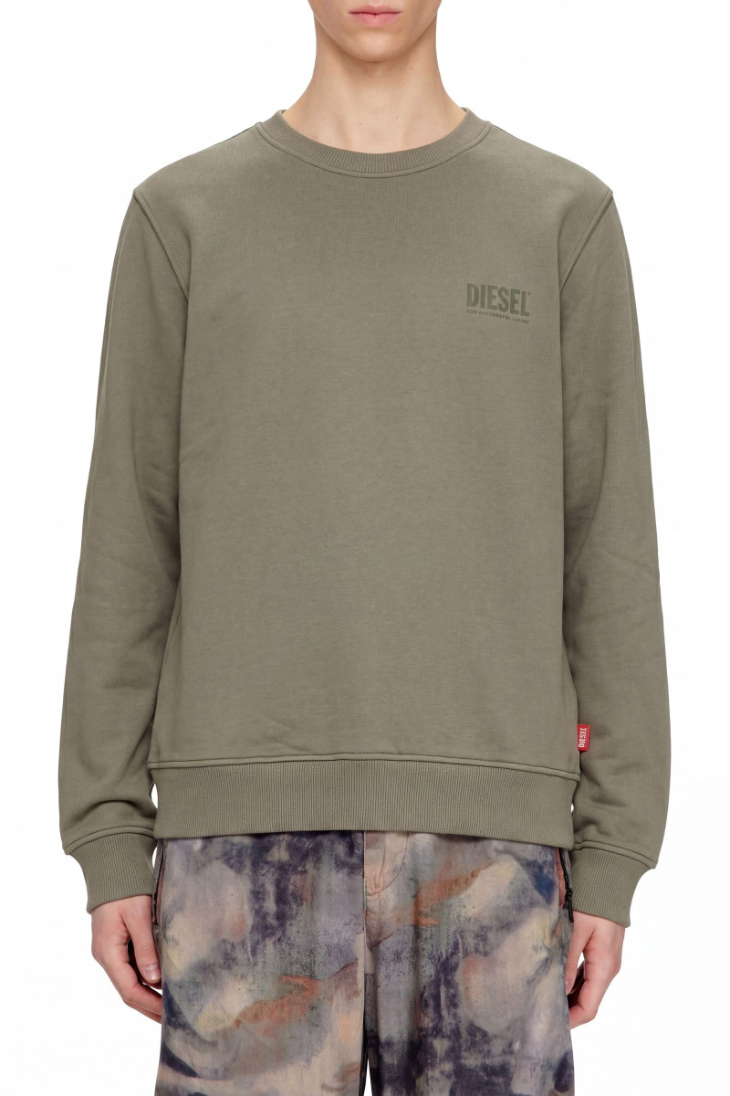 Mikina Diesel S-Ginn-V1 Sweat-Shirt Smokey Olive