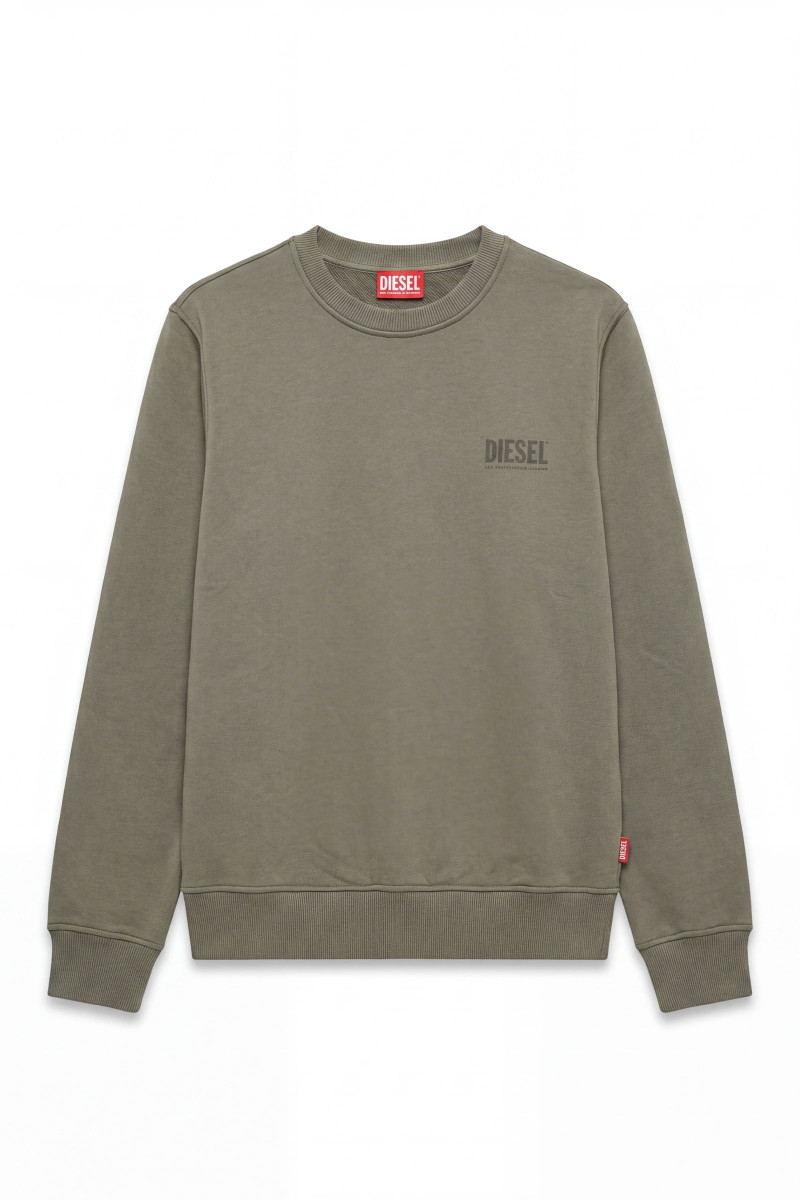 Mikina Diesel S-Ginn-V1 Sweat-Shirt Smokey Olive