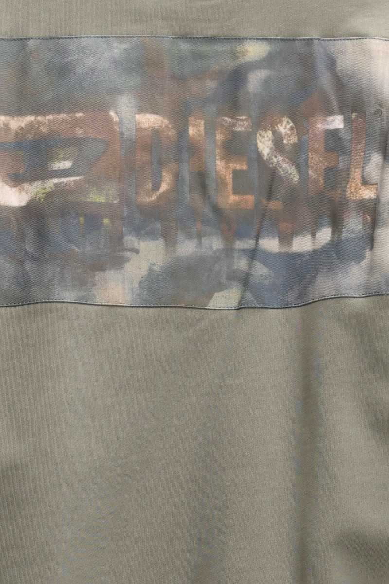 Mikina Diesel S-Ginn-V1 Sweat-Shirt Smokey Olive