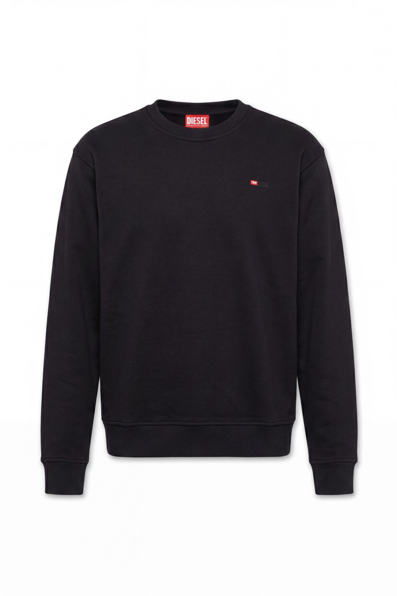 Mikina Diesel S-Norm-Microdiv Sweat-Shirt Black
